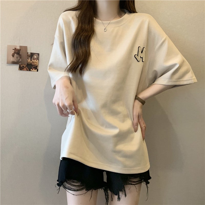 Suede Short-Sleeve T-Shirt For Men, Summer Versatile Trendy Heavyweight Tee, American Retro High Street Fashion Brand Half-Sleeve Top - Image 5