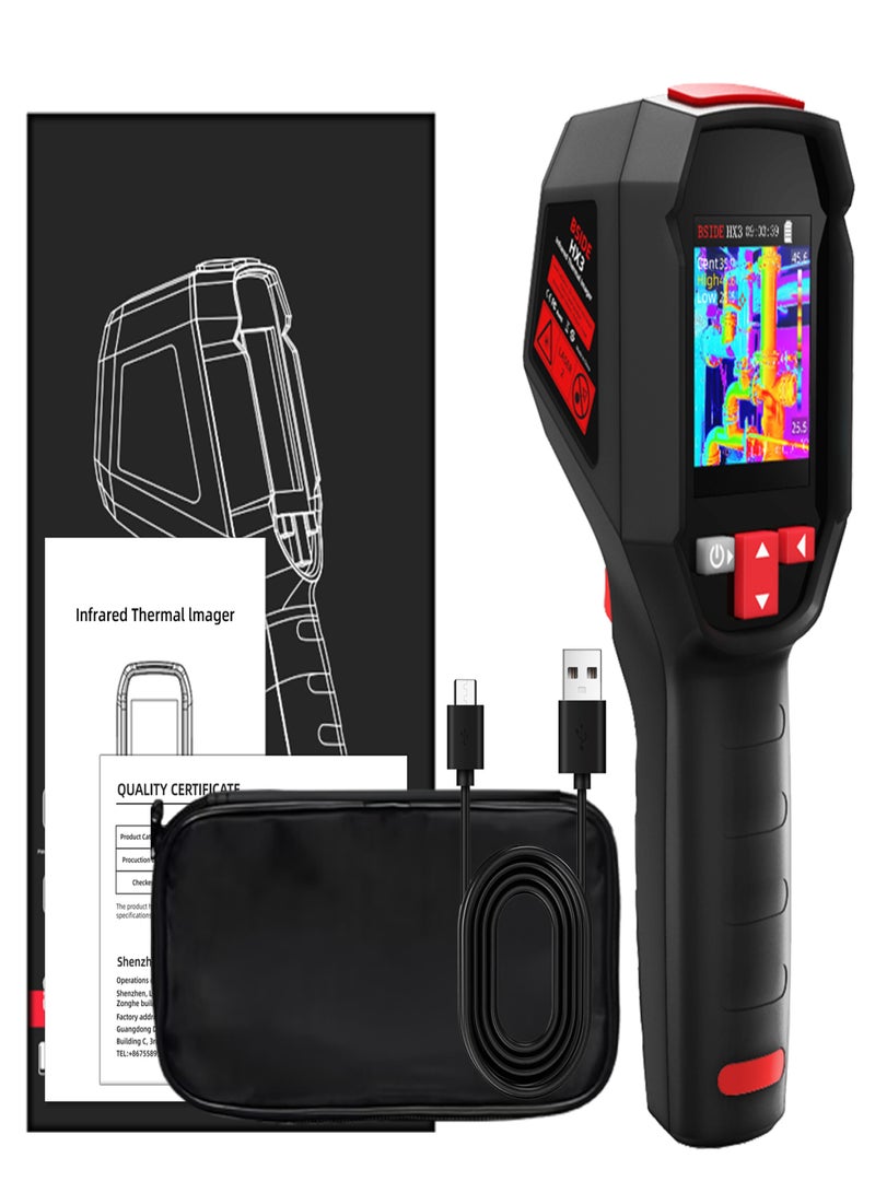 BSIDE HX3 Thermal Imaging Camera High Resolution 240 x 240 Handheld Thermal Camera with 15 Colour Palettes Infrared Thermal Camera 25Hz Refresh Rate -20~550℃（-4~1022°F） for Water Leaks HVAC Car Electronics - Image 1