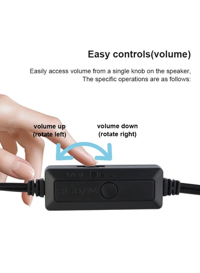 Kisonli X35 Wired USB Speaker – Powerful Stereo Sound with Modern Compact Design - Image 4