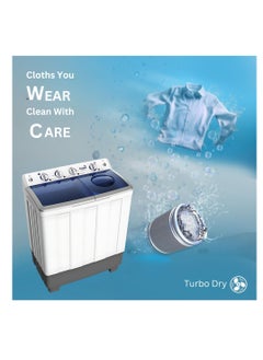 ICONA Icona 11 Kg Semi-Automatic Washing Machine – Twin Tub, Energy Efficient, Gentle Fabric Care, Durable Design – Model ILSWM-105HTT  - Image 2