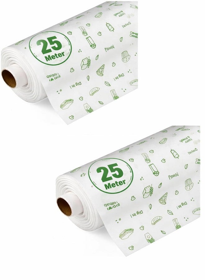 DITYAM wrap لفة ورق تغليف طعام فاخرة (25 متر + 25 متر) - ورق زبدة غير لاصق صديق للبيئة للخبز والطبخ وتخزين الطعام (عبوة من قطعتين) - Image 1