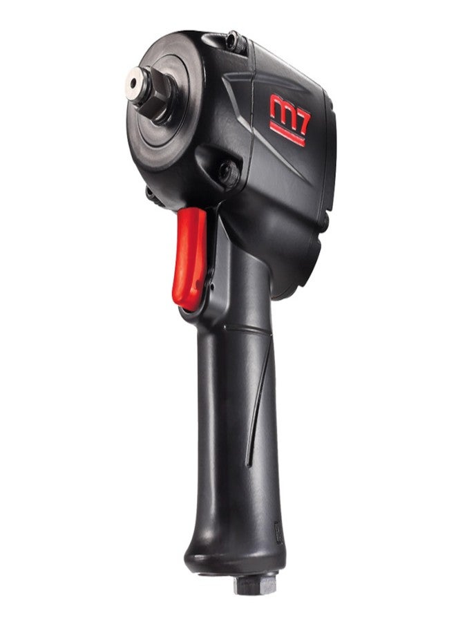 M7 NC-4612Q 1/2-inch Drive Quiet Mini Air Impact Wrench, High Torque Wrench and Best-in-Class Performance, Automotive Tool for Professional and Industrial Use, Lightweight Air Tool for Confined Spaces - Image 1