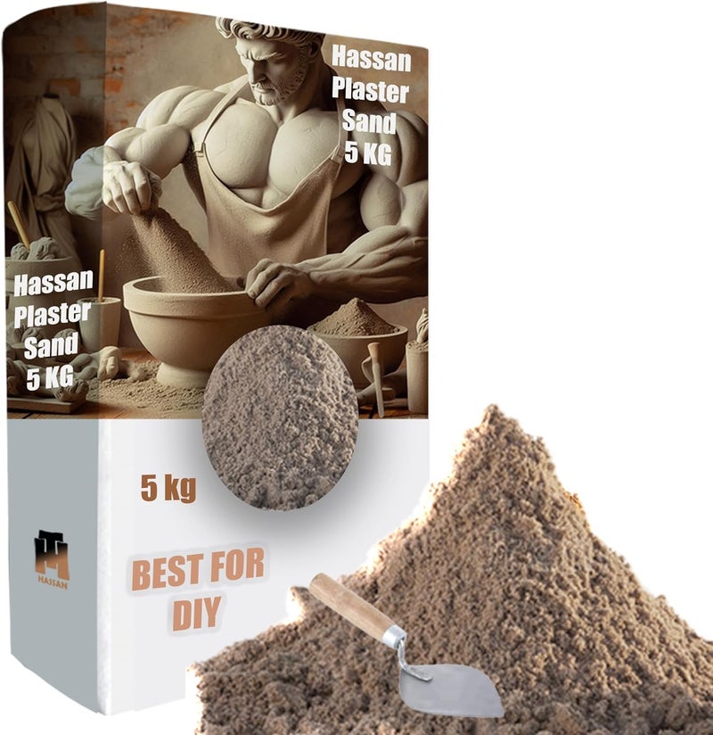 Hassan Sand for plaster with Mason Trowel - Ideal for DIY Projects - Image 1
