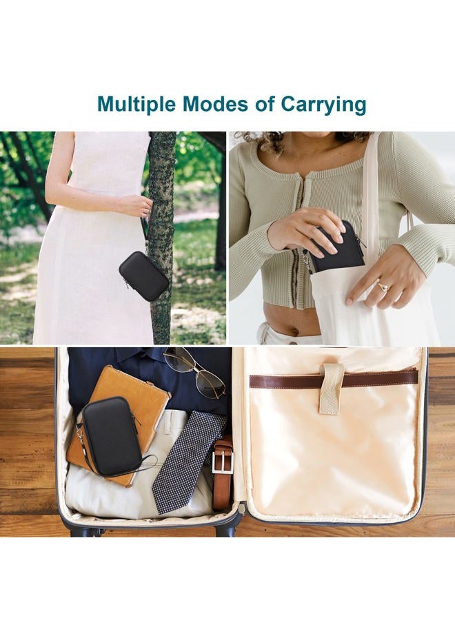 Canboc Carrying Case for Sony RX100 VII/ RX100 VI/ RX100 V/ RX100 IV/ RX100 III Compact Digital Camera, Point and Shoot Vlogging Camera Bag, Zipper Mesh Pocket fits USB Cable, Batteries, Black - Image 3