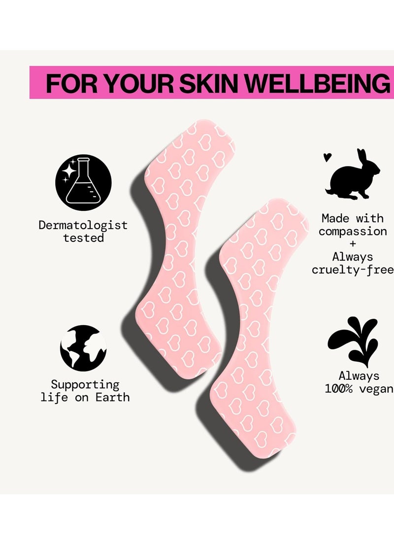 Pacifica Pacifica Beauty Reusable Lip Line Mask, Skincare, Silicone Mask, For Fine Lines and Wrinkles, Lift and Firm, Pair with Serum, Storage Tin Included, Skin Care, Face Masks Skincare, Vegan, 2 Pieces  - Image 4