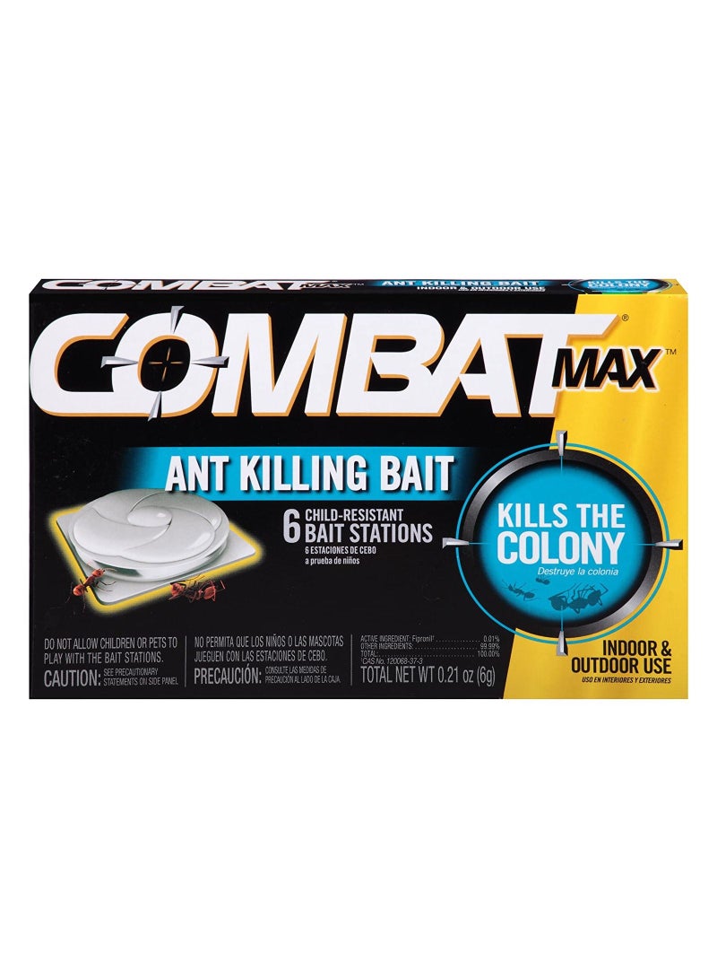 Combat Max Ant Killing Bait Stations,6 Count - Image 1