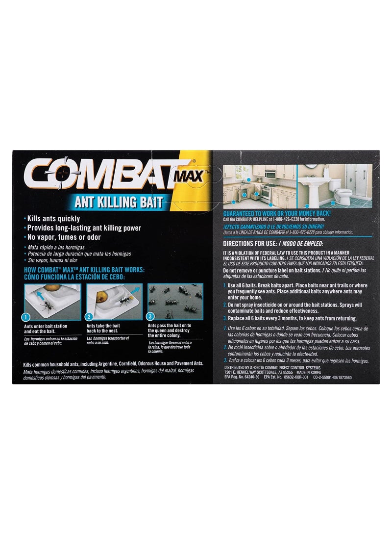 Combat Max Ant Killing Bait Stations,6 Count - Image 2