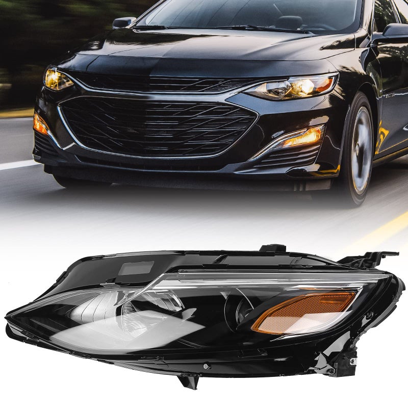 مجموعة مصابيح VLINCAR متوافقة مع شيفروليه ماليبو 2019 2020 2021 2022 استبدال مصابيح الهالوجين مصباح الجانب الأيسر للسائق OME 84680167 84650573