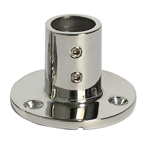 NRC&XRC Heavy Dudy 316SS Marine Boat Hand Rail Fittings 90 Degree Round Base for 1''OD Tube - Image 3