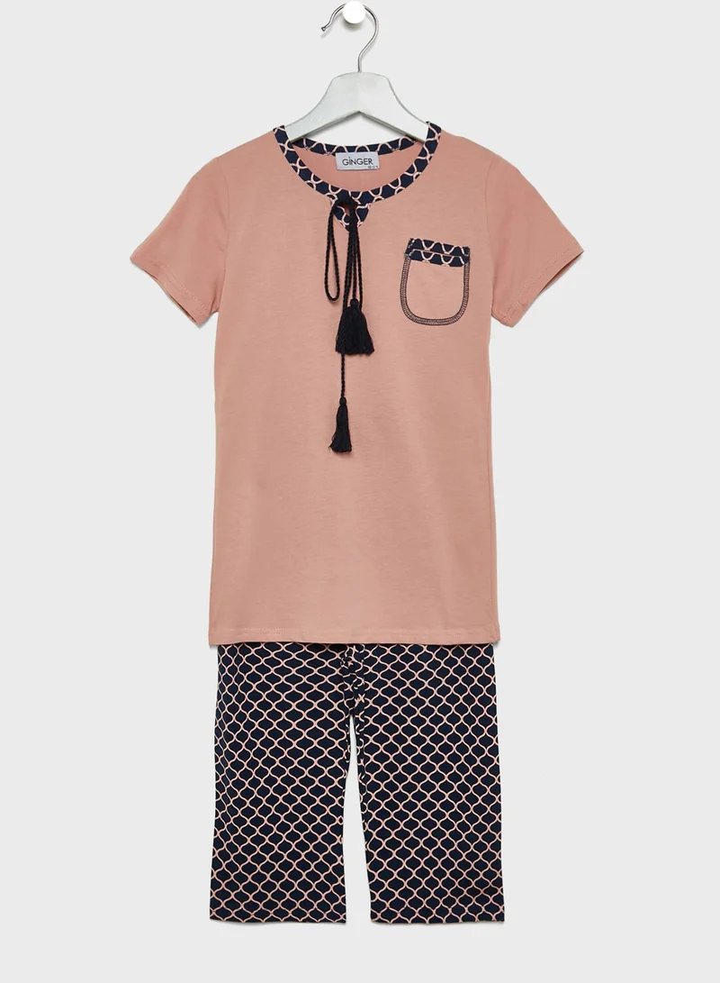 Lounge District Printed Pyjama Set