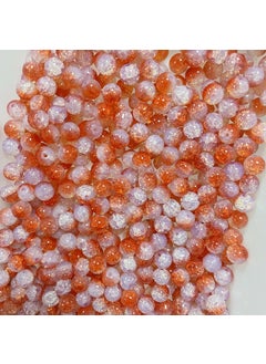 10mm Agate Bead Charms DIY Jewelry Accessories Tangerine