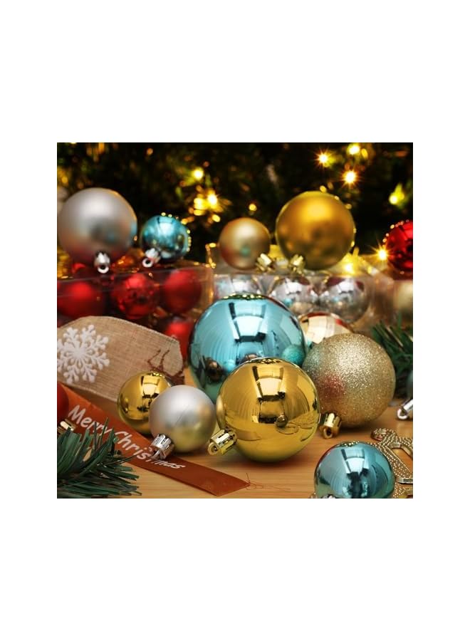 The Bros Christmas Balls Ornaments 34 Pcs Shatterproof Christmas Tree Decorations Hanging 4CM Ball for Xmas Tree Holiday Wedding Party Decoration - Image 5