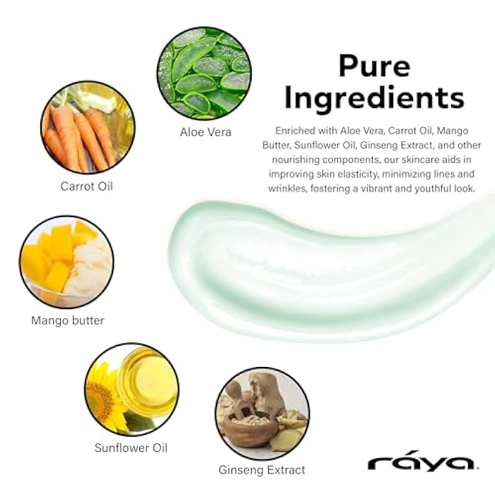 Raya Collagen-Elastin Cream (401) | Nourishing and Moisturizing Facial Treatment for Dry Skin | Helps Reduce Fine Lines and Wrinkles | Calms, Tones, Refines, and Firms - Image 2