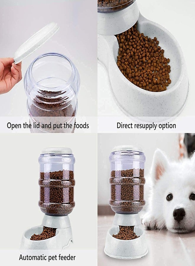 MITVIK 3.8L Automatic Pet Food Dispenser - Gravity Cat & Dog Feeder with Large Capacity, Self-Dispensing Feeding Bowl for Dry Food - Image 2