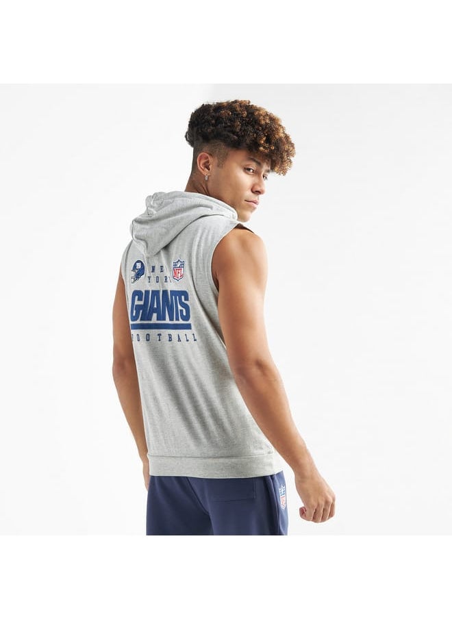 FAV New York Giants Print NFL League Sleeveless Hoodie  - Image 3