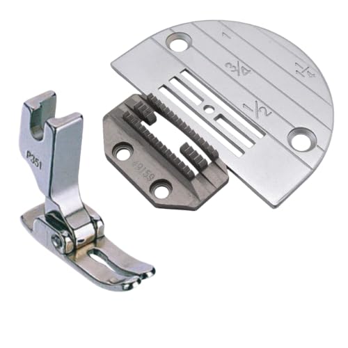 SSS P351 Presser Foot Feed Dog Needle Plate single needle lockstitch industrial sewing machine gauge set Sewing Needle Plate - Image 1