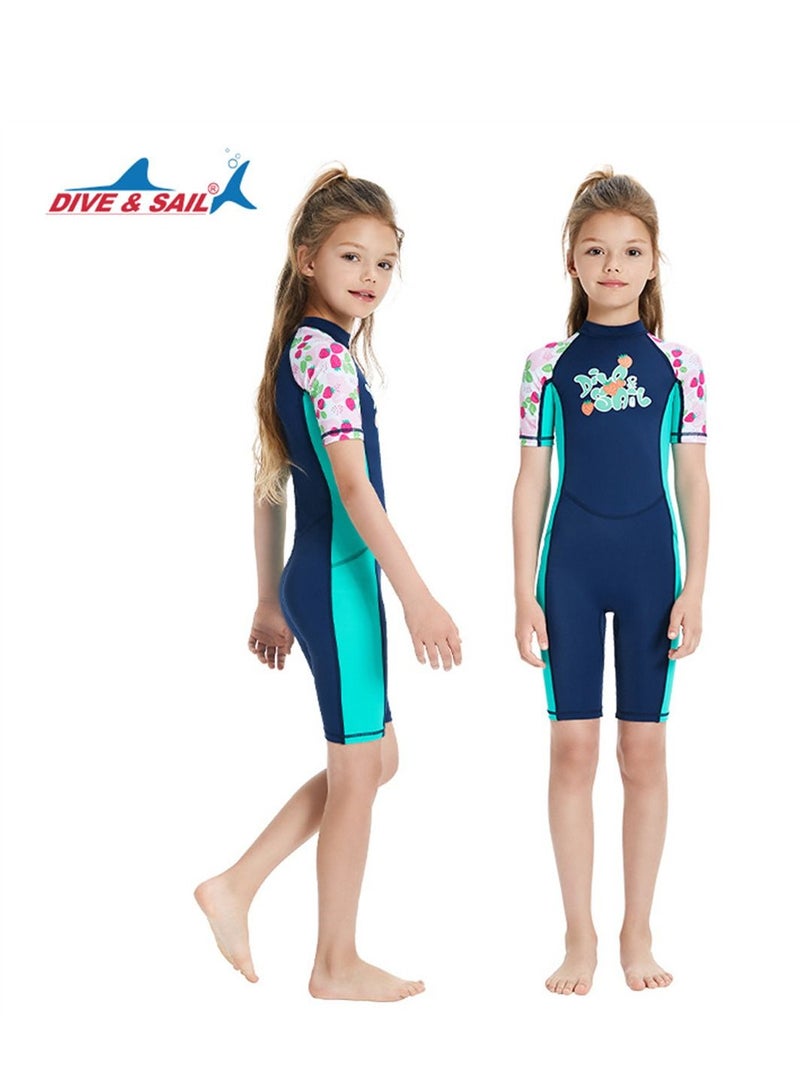 DIVE & SAIL Keep Warm Children Diving Suit Three-layer High Elastic Wetsuit For Girls Multicolour - Image 3