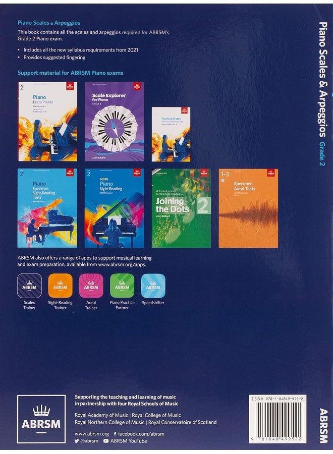 Associated Board of the Royal Schools of Music Piano Scales and Arpeggios, ABRSM Grade 2: From 2021 - Image 2