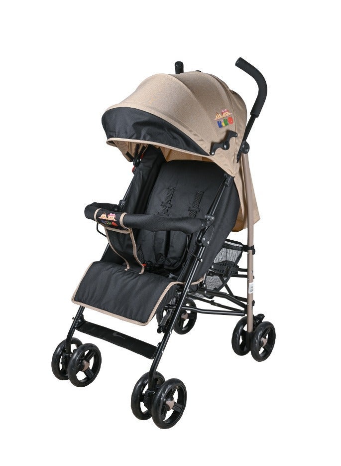 Kiko Comfortable Stroller 8 Wheels, 0 Months +, Beige