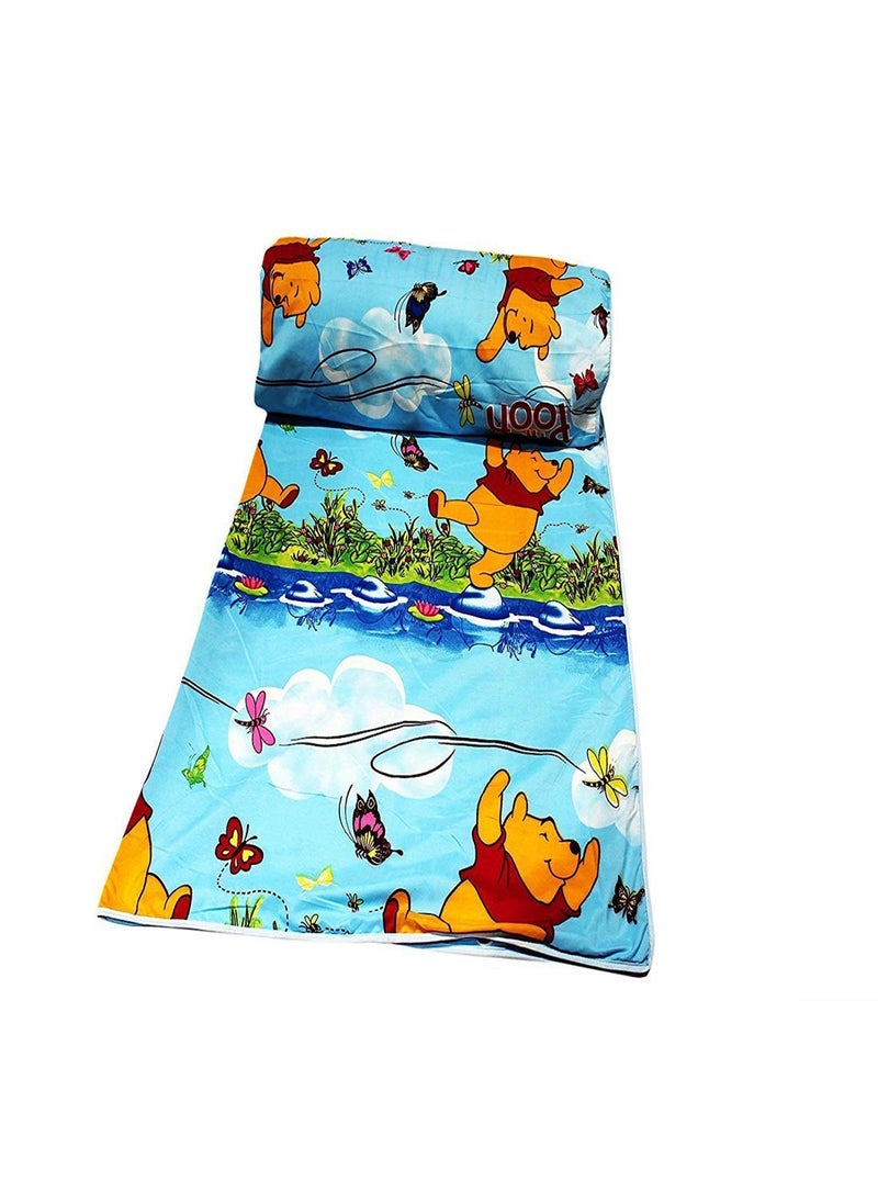 Wonder Look - WONDERLOOK Microfiber Cartoon Kids Design Print Reversible AC Blanket Multicolor Pooh and Miss Minnie Print Single Bed Set of 2 Pcs - Image 1