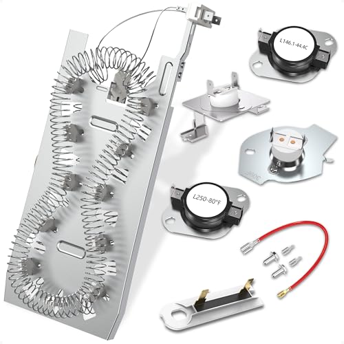 Sikawai 2025 Upgrade 3387747 WP3387747 PS11741416 Dryer Heating Element Replacement by Sikawai, Fit for Whirlpool Cabrio Kenmore He2 Kenmore Elite He3 Maytag Dryers GEW9250PW0 GEQ9800PW1 GEQ9800PW2 W11344457 - Image 1