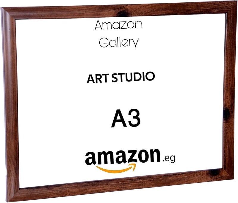 Photo Frame Set, A3 Size 30x40 cm, Wall-Mounted, Pack of 6 (Brown-M10) - Image 3