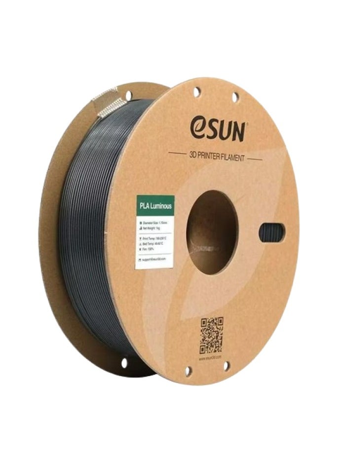 eSUN eSUN ePLA 3D Printer Filament Luminous Green, 1.75mm No Tangle, Net Weight (1kg), ePLA Green with Glow in The Dark Effect 