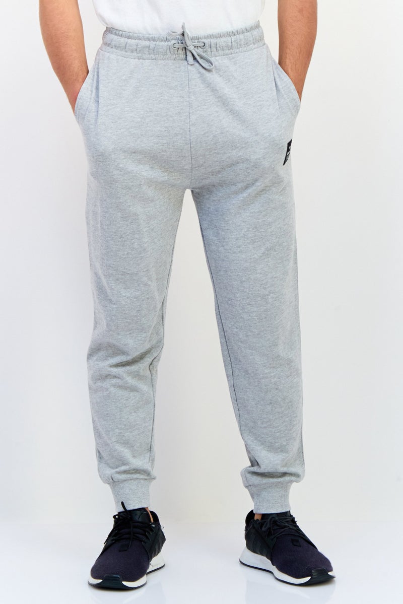 Paul Frank سروال جوجر للرجال بقصة عادية مع شعار العلامة التجارية، رمادي - Image 1