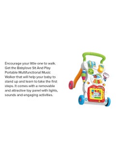 Rally Multi-Functional Activity Musical Walker Speed Control And Adjustable Wheels 46x12x34cm  - Image 2