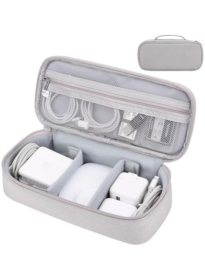 erorex Electronic Accessory Bag, Portable Electronic Accessories Bag Organizer, Travel Gadgets Storage Case, Cable Organizer Pouch, Compatible for Charger USB Cables Sd Memory Cards Earphone - Image 1