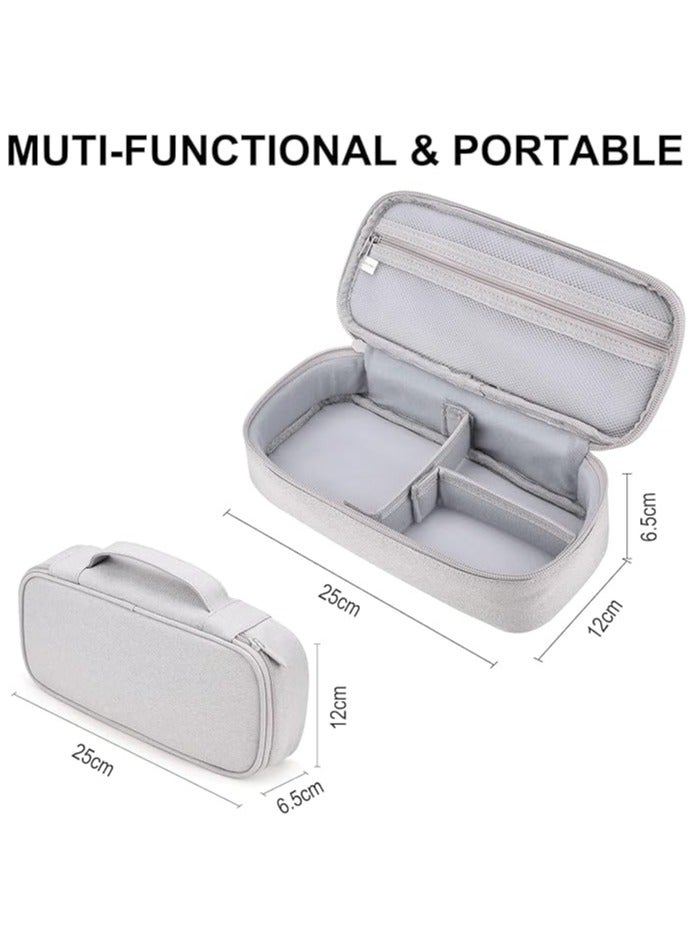 erorex Electronic Accessory Bag, Portable Electronic Accessories Bag Organizer, Travel Gadgets Storage Case, Cable Organizer Pouch, Compatible for Charger USB Cables Sd Memory Cards Earphone - Image 2