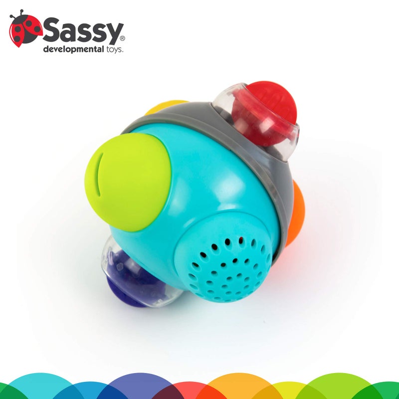 Sassy Rain Shower Bath Ball STEM Bath Toy, 6+ Months - Image 3