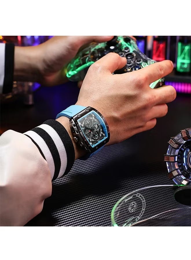 CURREN Top Brand Men's Watches Luxury Square Quartz Wristwatch Waterproof Luminous Chronograph Watch for Men Date Clock - Image 5