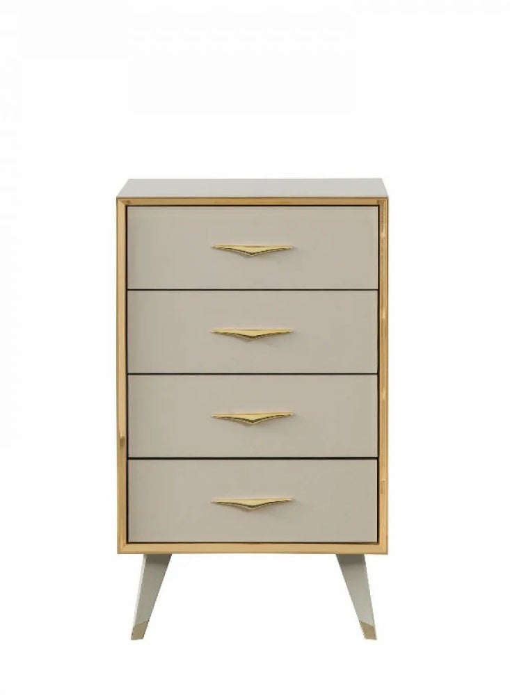 البيوت للاثاث خزانة أدراج شينتو مزدوجة بتصميم كلاسيكي عصري - 59x44x97 سم 
