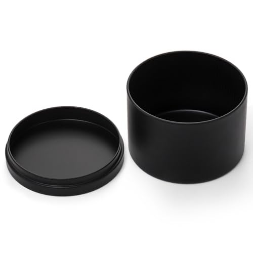 Coloch 24 Pack 8 Oz Candle Tins with Lid, Black Matte Candle Jars for Candle Making Bulk Candle Container Metal Candle Making Supplies for DIY Candles, Crafts, Holiday Gifts, 3x2.3 Inches - Image 3