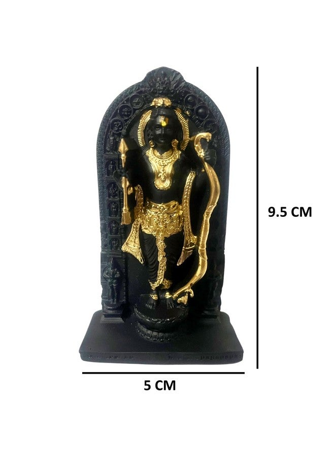 GJ Lord Ram Lalla Idol Figurine Statue for Home, Offic, Shop & Car Decor, Standard Size, Black, Hindu Deity - Image 3