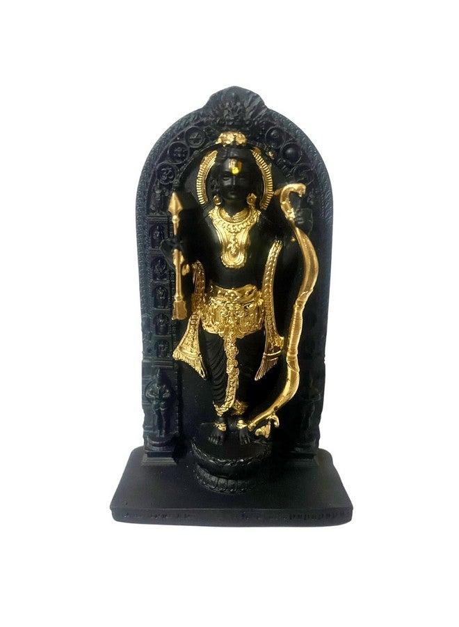 GJ Lord Ram Lalla Idol Figurine Statue for Home, Offic, Shop & Car Decor, Standard Size, Black, Hindu Deity - Image 4