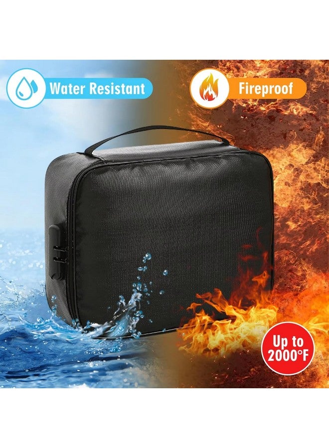 SHOPPING&MART Shopping Mart Document Organizer Briefcase 3-Layer Folder Holder Men's Women's Bag Cover Purse Passport Home Safe Functional File Storage Case (36 x 27 x 9) (Black Colour) - Image 3