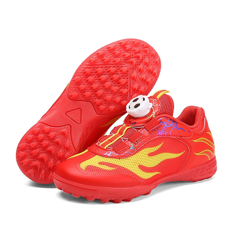 Summer Mesh Breathable Knob Children'S Football Shoes Boys Primary School Tf Broken Spike Football Training Shoes Women - Image 1