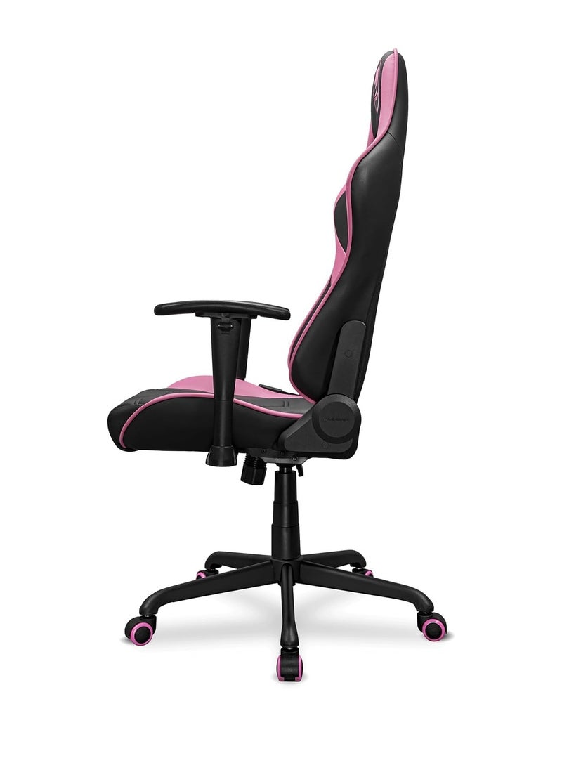 Cougar Cougar Armor Elite Eva Gaming Chair – Pink Ergonomic Reclining Chair with 2D Armrests, Head & Lumbar Support, Steel Frame & Premium PVC Leather  - Image 3