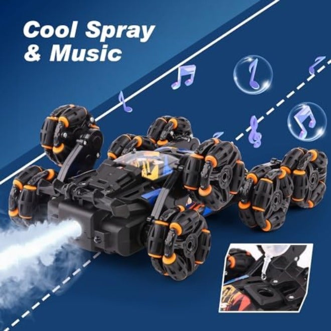 NEXBOX Cool 8-Wheel Hand-Controlled RC Stunt Car – Gesture-Sensing Remote Control Toy for Boys Aged 6-14 - Image 5