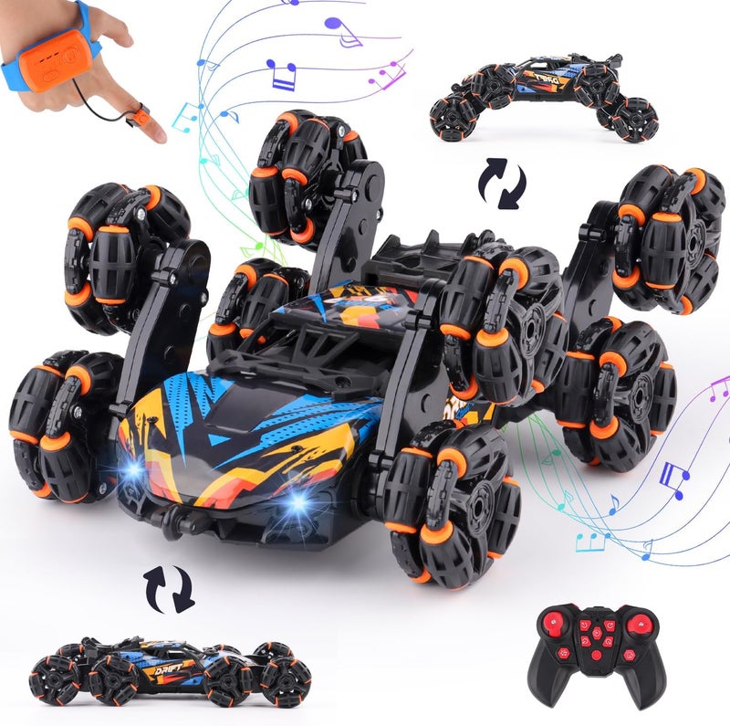 NEXBOX Cool 8-Wheel Hand-Controlled RC Stunt Car – Gesture-Sensing Remote Control Toy for Boys Aged 6-14 - Image 1