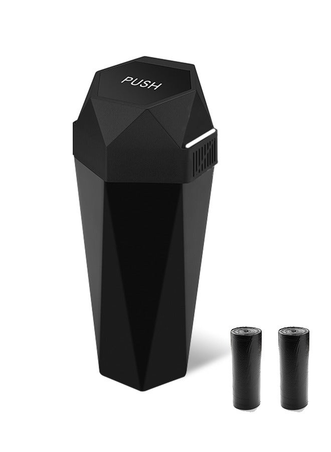 Generic Car Trash Can, Leakproof Dustbin, Can Place Aromatherapy Tablets with 2 Rolls of Trash Bags, Suitable for Cars, Homes, Offices  - Image 1