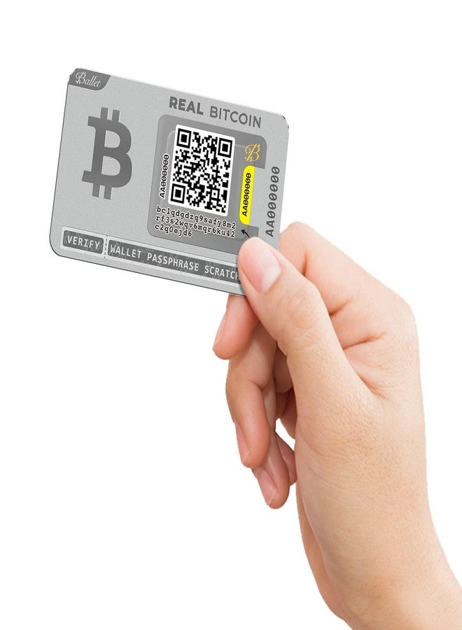 باليه بيتكوين الحقيقي - أسهل بطاقة تخزين باردة للعملات المشفرة - محفظة أجهزة تشفير، لحماية أصولك الرقمية (نسخة واحدة) - Image 3