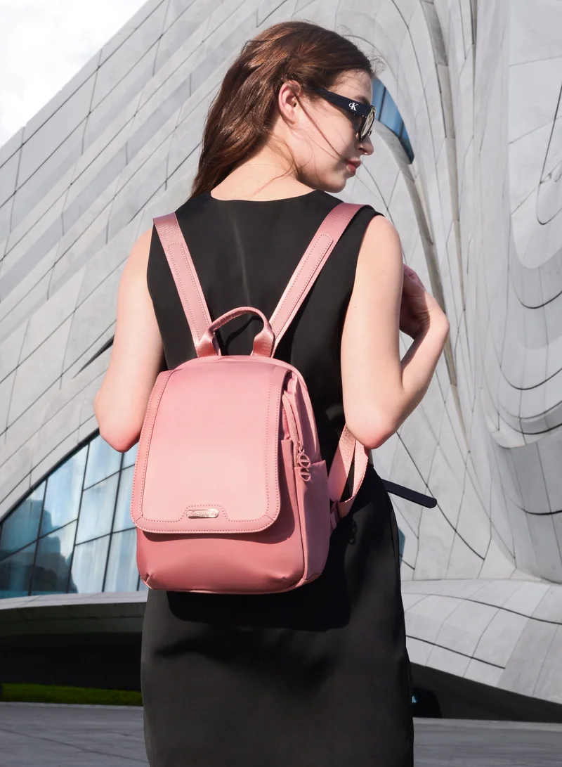 Chantria Nostalgia Rose Premium Casual Backpack Water Resistant Multifunctional Anti-Theft Women Daypack with independent Laptop Compartment, CB00621- Nostalgia Rose  | Best Price UAE