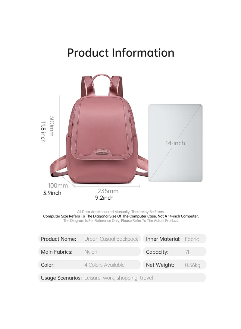 Chantria Nostalgia Rose Premium Casual Backpack Water Resistant Multifunctional Anti-Theft Women Daypack with independent Laptop Compartment, CB00621, Nostalgia Rose for Women | Best Price UAE