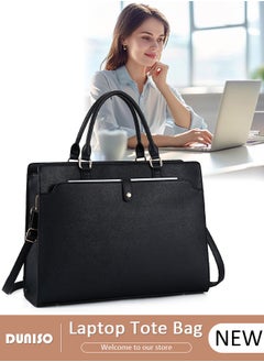 DUNISO Women Laptop Tote Bag 15.6 Inch Computer Tote Bag Purse Shoulder Bag, Computer Briefcase Shoulder Bag Casual Laptop Bag for Office, Shopping, Travel Daily Use  - Image 1