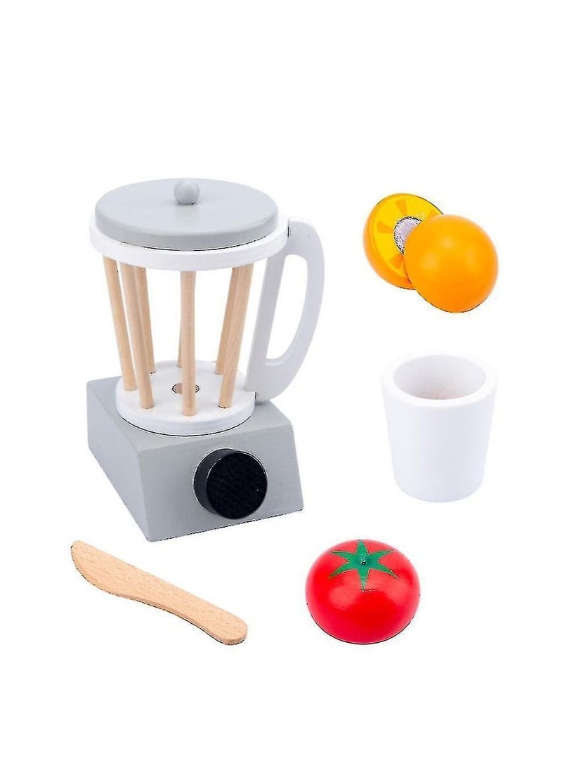 Generic - Wooden Machine Juicer Toy with Fruits and Tools Play Kitchen Accessories - Image 1