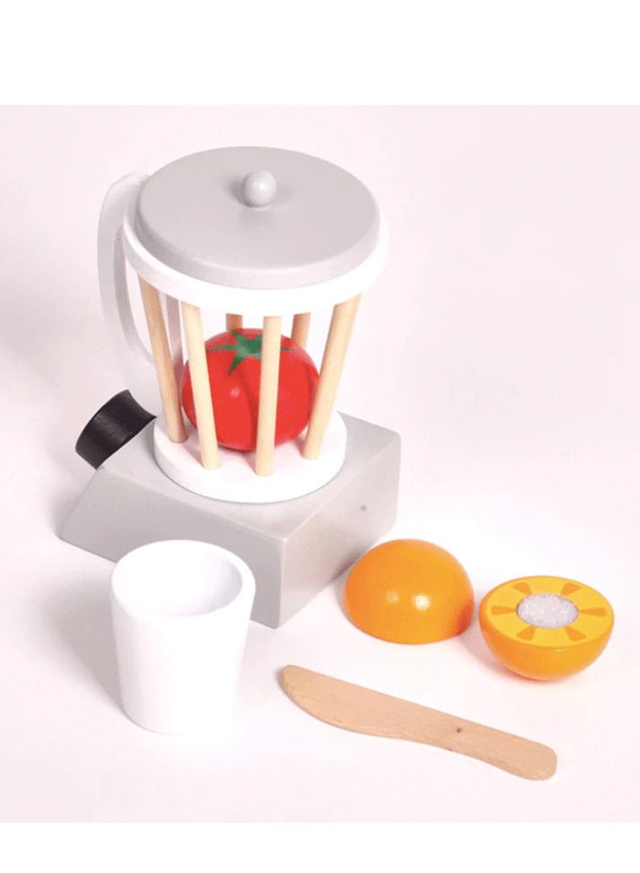 Generic - Wooden Machine Juicer Toy with Fruits and Tools Play Kitchen Accessories - Image 1