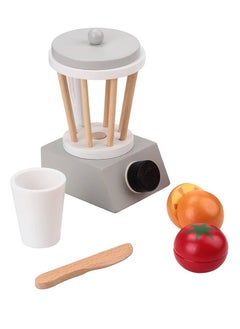 Wooden Machine Juicer Toy with Fruits and Tools Play Kitchen Accessories